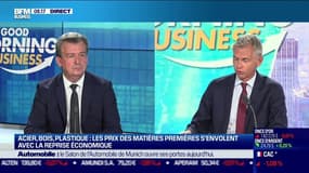 Olivier Salleron (Président de la Fédération Française du bâtiment): "On espère aujourd'hui que ça stagne, ça n'est pas le cas [...] (sur le bois) ce sont des hausses qui peuvent aller jusqu'à 2, 3 fois le prix auquel on achetait en décembre dernier"