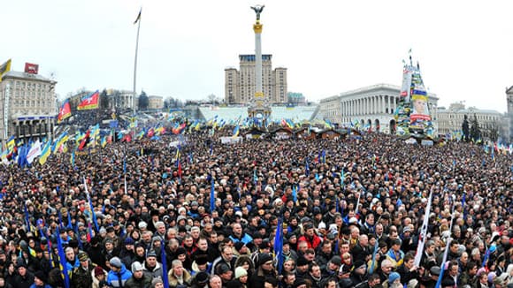 Une manifestation monstre le 15 décembre à Kiev.