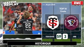 Toulouse 59-3 UBB: Marqués au fer rouge et noir...  le replay RMC d'une finale historique