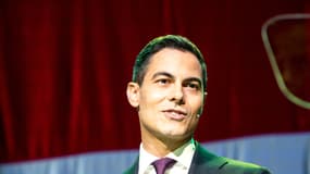 Rob Jetten pendant un meeting, le 18 octobre 2025. 