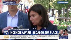 Incendie à Paris: L'immeuble n'était "pas du tout dégradé" selon Anne Hidalgo