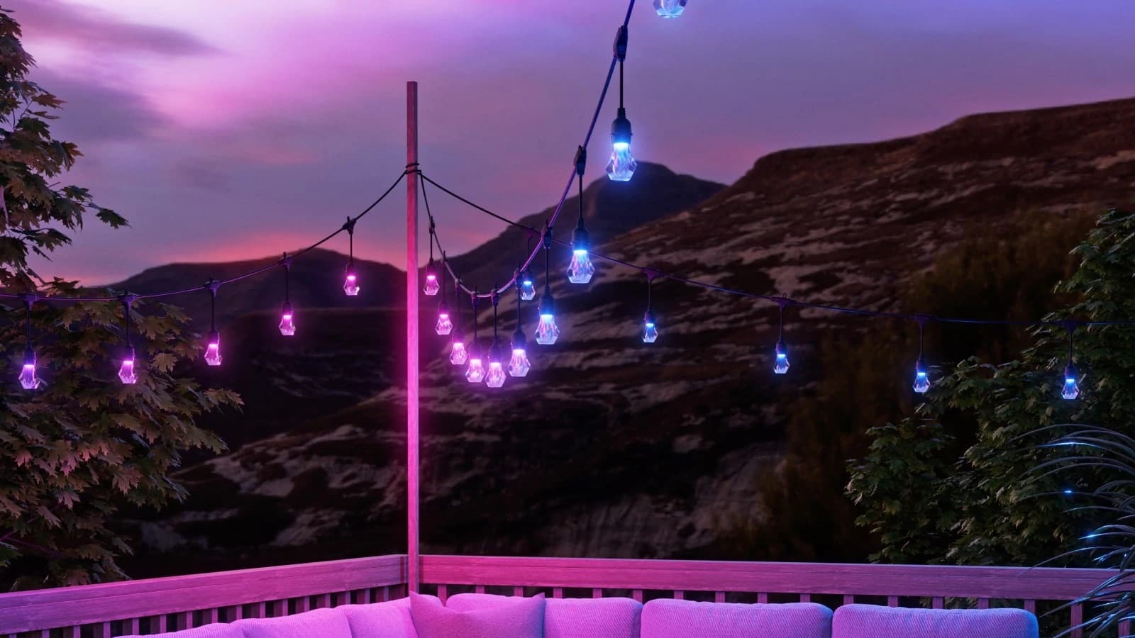 La guirlande lumineuse connectée de Nanoleaf