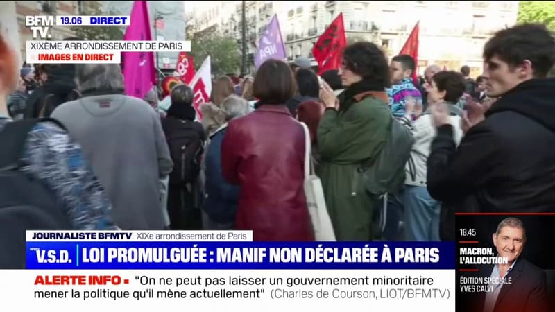 Paris: dans le 19e arrondissement, la manifestation contre la réforme des retraites s'est déroulée dans le calme