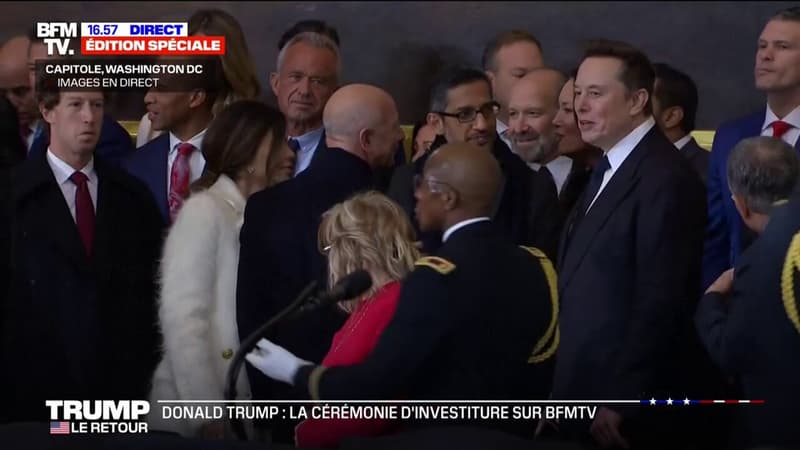 Investiture de Donald Trump: Elon Musk, Mark Zuckerberg et le reste du nouveau gouvernement américain sont arrivés au Capitole à Washington