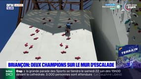 Hautes-Alpes: deux champions d'escalade à l'entraînement à Briançon