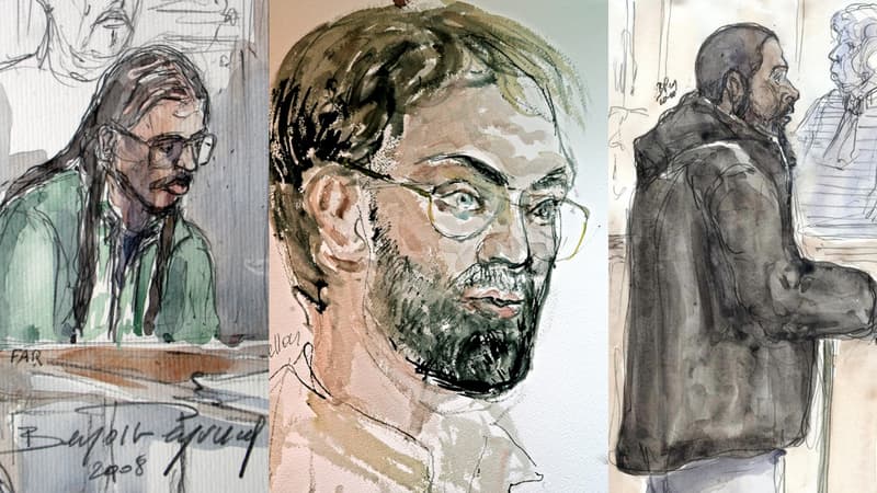 Au tribunal correctionnel de Paris, Farid Benyettou en mars 2008, Djamel Beghal en janvier 2005 et Peter Cherif, en janvier 2011.