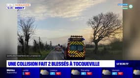Tocqueville: une collision entre deux véhicules fait deux blessés graves