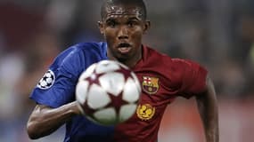 Samuel Eto'o, avec le Barça