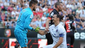 Benoît Costil avec Zlatan Ibrahimovic