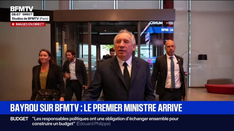 Francois Bayrou est arrive dans les locaux de BFMTV 2131253