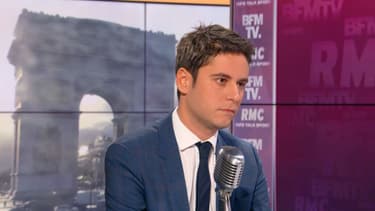 Gabriel Attal, invité de BFMTV-RMC mercredi 26 février 2020.