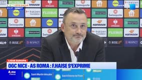 Défaite de l’OGC Nice face à la Roma : F. Haise retient « 5 minutes à regretter » malgré la défaite