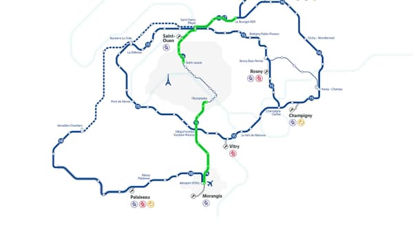 En vert, les deux tronçons de la ligne 14 qui vont être sécurisés. En vert, les deux tronçons de la ligne 14 qui vont être sécurisés.