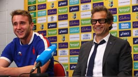 Anthony Jelonch et Fabien Galthié, très souriants malgré la défaite