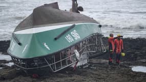 Le bateau de la SNSM ayant fait naufrage