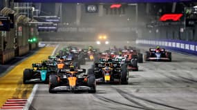 Norris au départ du GP de Singapour