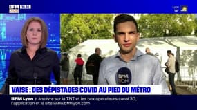 Lyon : des dépistages Covid au pied du métro