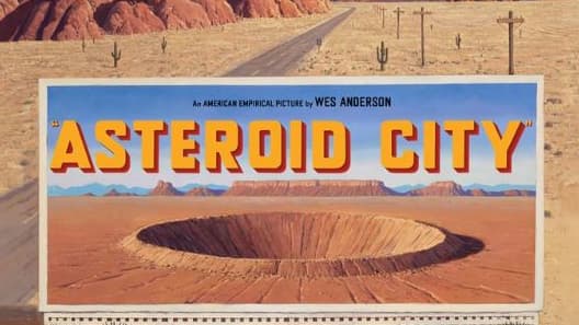 Un détail de l'affiche d'Asteroid City