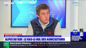 Digne-les-Bains: le président des Jeunes Agriculteurs des Hautes-Alpes, évoque la manifestation des agriculteurs