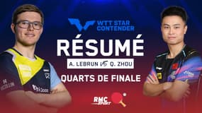 Résumé : A. Lebrun-Zhou, 5 sets pour aller en demie (WTT Star Contender Ljubljana)