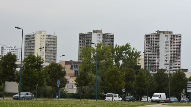 Quartier du Val-Fourré à Mantes-la-Jolie, dans les Yvelines. 