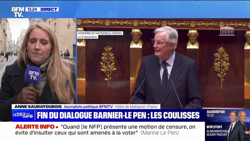 Vote du budget: les coulisses des échanges entre Michel Barnier et Marine Le Pen