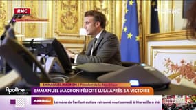 Emmanuel Macron félicite Lula après sa victoire