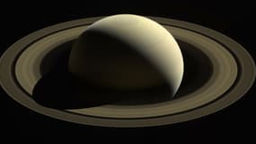 Une image de la planète Saturne prise par la sonde Cassini en octobre 2016.