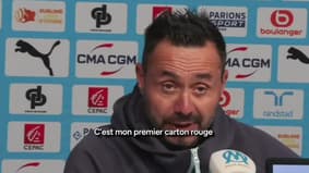 Strasbourg-OM : "Mon rouge ? Une erreur" admet De Zerbi 