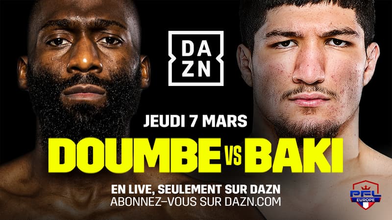 Cédric Doumbè - Baki Chamsoudinov : comment suivre le combat du PFL Europe en direct et en streaming ?