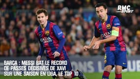 Barça : Messi bat le record de passes décisives de Xavi sur une saison en Liga, le top 10