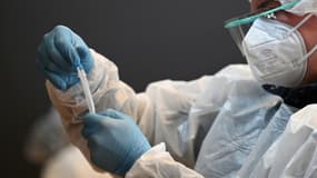 Campagne de dépistage massif du Covid-19 à Roubaix, le 11 janvier 2021