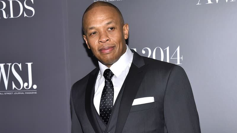 Le rappeur et producteur Dr Dre lors de la cérémonie des WSJ. Magazine 2014 Innovator Awards, à New York, en 2014.