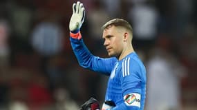 L'Allemand Manuel Neuer avec le brassard 'One love' en novembre 2022