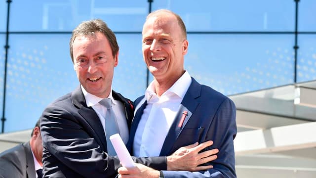 Fabrice Brégier (à gauche) et Tom Enders (à droite) vont quitter le groupe respectivement en 2018 et 2019