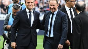 Emmanuel Macron et Jean-Pierre Papin