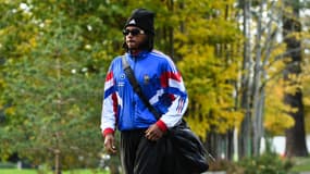 Jules Koundé lors de son arrivée à Clairefontaine, le 11 novembre 2024