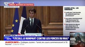 Gabriel Attal: "L'école ne se laissera pas terroriser"