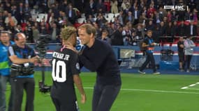 PSG-Etoile Rouge : le câlin de Tuchel à Neymar à la fin de la rencontre