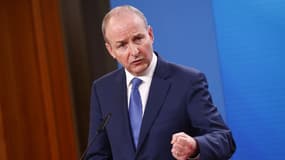 Micheal Martin, ministre irlandais des Affaires étrangères, le 18 janvier 2024 à Berlin