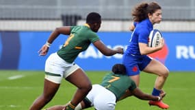 Marie Dupouy lors de France-Afrique du Sud