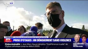"Pour les surveillants, c'est angoissant mais c'est malheureusement le métier": Le directeur du centre pénitentiaire de Condé-sur-Sarthe s'exprime à l'issue de la prise d'otages
