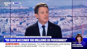 Vaccin contre le Covid-19 : Manuel Valls appelle le gouvernement à faire de "la pédagogie"