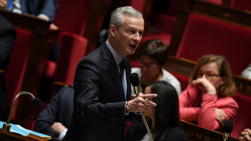 Le ministre de l'Economie et des Finances Bruno Le Maire, le 3 octobre 2017 à l'Assemblée nationale à Paris. 