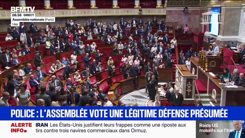 Présomption d'usage légitime des armes par les forces de l'ordre: poussée par le gouvernement, la proposition de loi approuvée à l'Assemblée