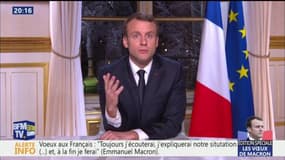 "Nous sommes capables de l'exceptionnel", avance Emmanuel Macron