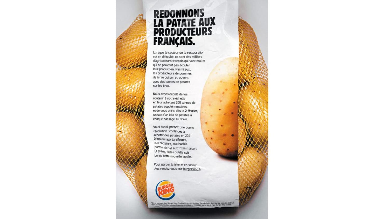 Publicité Burger King