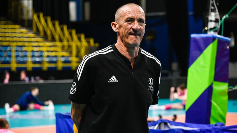 Mladen Kasic, coach de l'équipe de volley du Volero Le Cannet, février 2023
