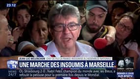 Jean-Luc Mélenchon ce vendredi soir à Marseille.