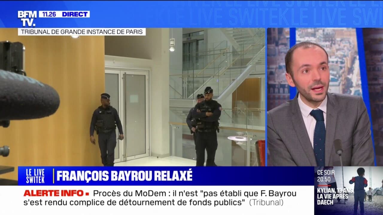 François Bayrou Relaxé Dans L'affaire Des Assistants Parlementaires ...